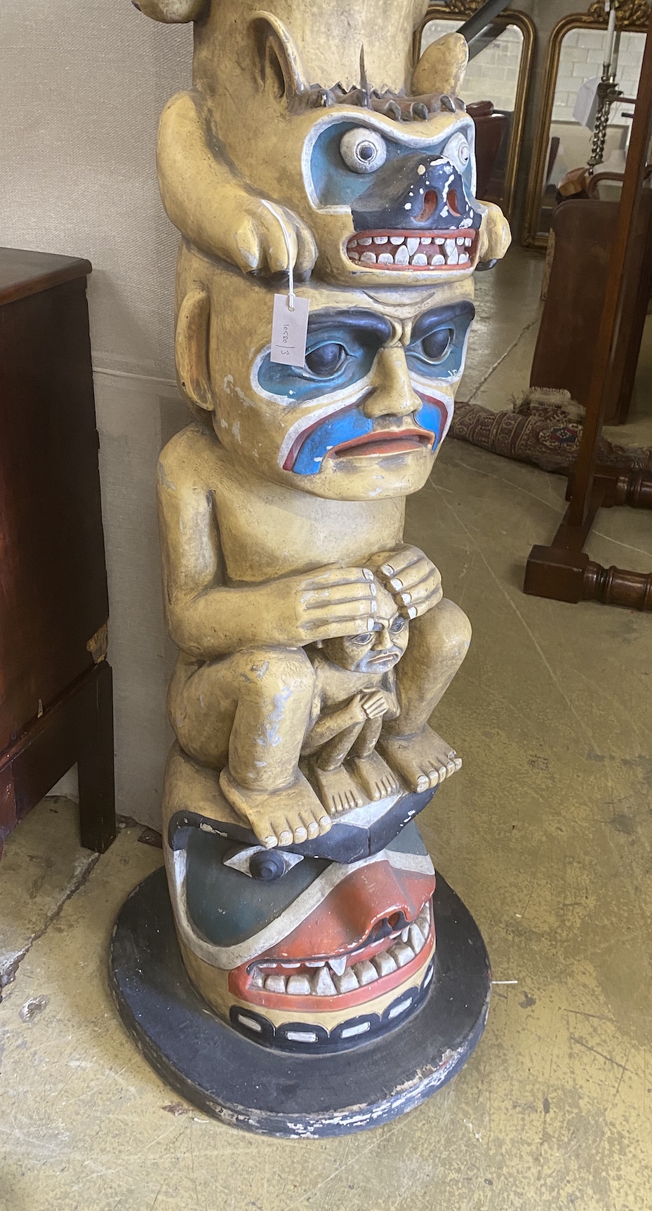 An 'AAA' Studio's film set composition totem pole, height 210cm